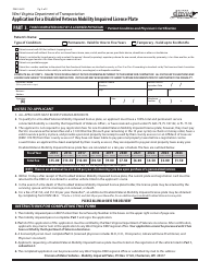 Form DMV-48-DI Application for a Disabled Veteran Mobility Impaired License Plate - West Virginia, Page 2