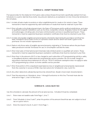 Form SLS458 (RV-R0010701) Tv Programming and Telecommunications Sales and Use Tax Return - Tennessee, Page 5