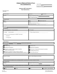 Document preview: Form 362 Alabama Medicaid Referral Form - Alabama