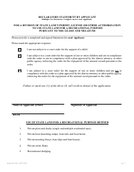 Application for Authorization to Use State-Owned Submerged Lands at Lake Tahoe - Nevada, Page 9