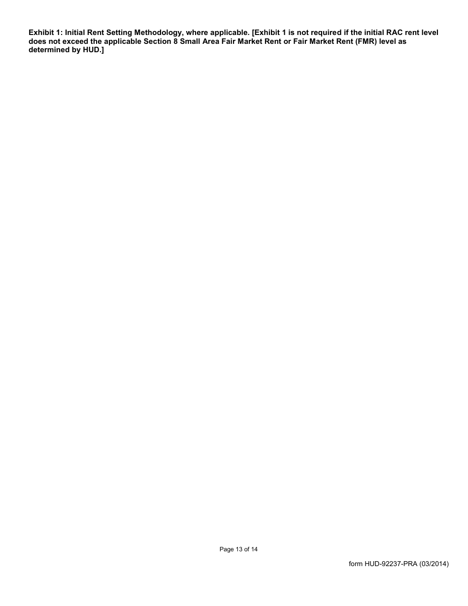 Form HUD-92237-PRA Exhibit 9 Part II of the Rental Assistance Contract, Page 13