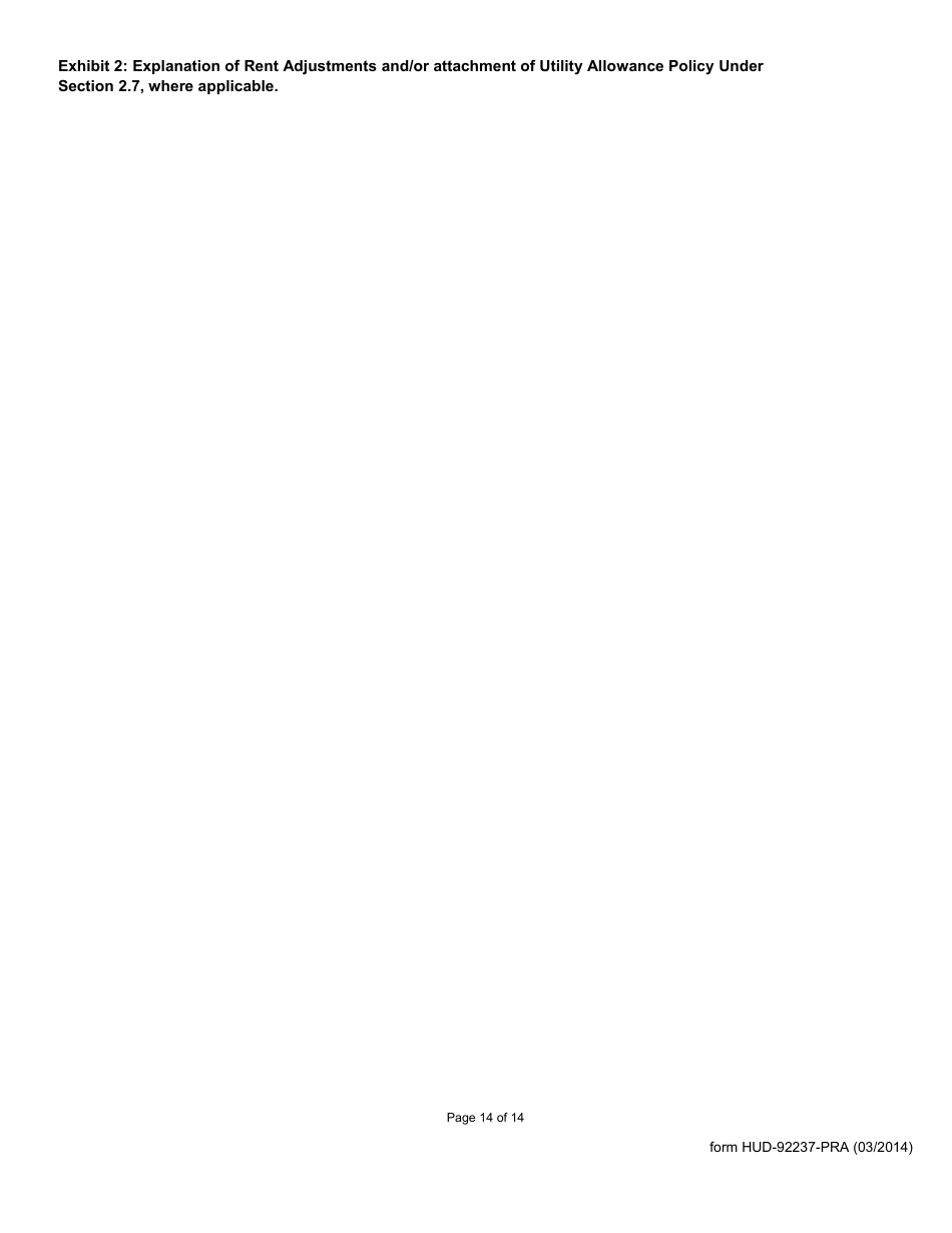Form HUD-92237-PRA Exhibit 9 Part II of the Rental Assistance Contract, Page 14