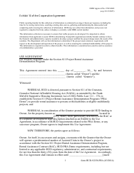 Document preview: Form HUD-92238-PRA Exhibit 10 Use Agreement for Projects Assisted Under the Section 811 Project Rental Assistance Demonstration Program