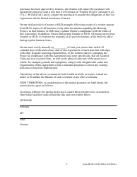 Form HUD-92238-PRA Exhibit 10 Use Agreement for Projects Assisted Under the Section 811 Project Rental Assistance Demonstration Program, Page 3