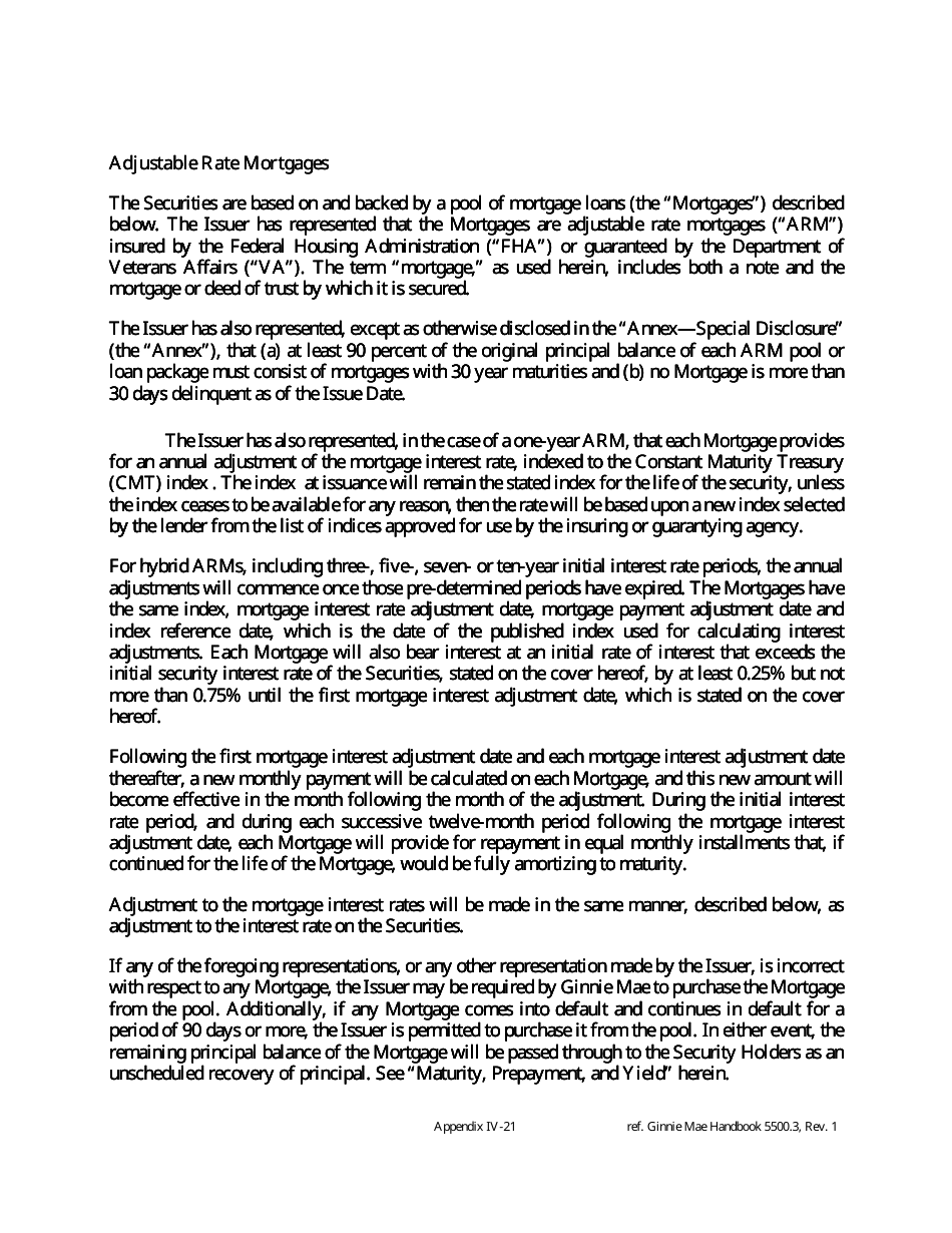 Form HUD-11772-II Prospectus Ginnie Mae II Adjustable Rate Mortgages, Page 3