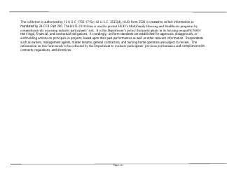 Form HUD-2530 Previous Participation Certification, Page 5