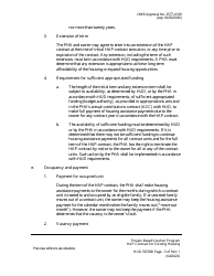 HUD Form 52530B Housing Assistance Payments Contract Existing Housing - Part 1 of Hap Contract - Section 8 Project-Based Voucher Program, Page 3
