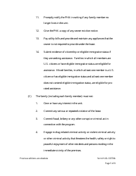 Form HUD-52578B Statement of Family Responsibility - Section 8 Project-Based Voucher Program, Page 5