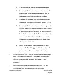 Form HUD-52578B Statement of Family Responsibility - Section 8 Project-Based Voucher Program, Page 6