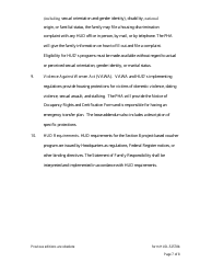 Form HUD-52578B Statement of Family Responsibility - Section 8 Project-Based Voucher Program, Page 7