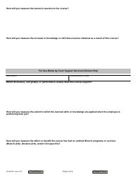 Form JD-ES-355 Course Content - Cssd Training Academy - Connecticut, Page 2