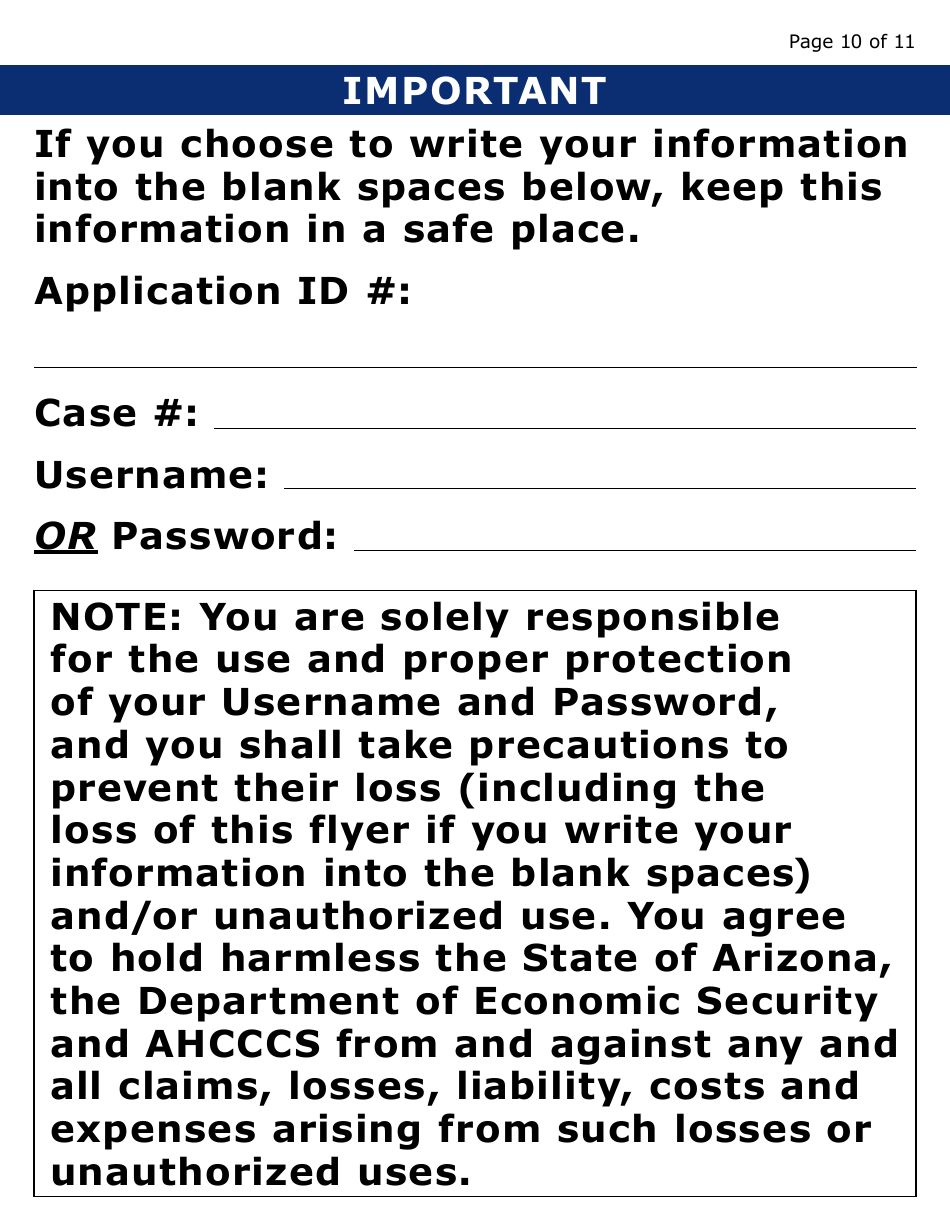 Form FAA-1513A-LP Time Saving Tips (Large Print) - Arizona, Page 10