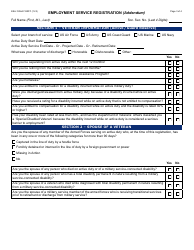 Form ESA-1306A Employment Service Registration - Arizona, Page 3