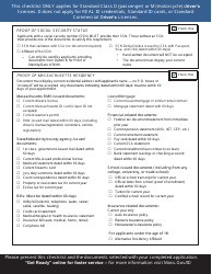 Form LIC115 Standard Class D or M Driver&#039;s License Documents Checklist - Massachusetts, Page 2
