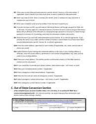 Instructions for Form LIC100 Driver&#039;s License, Learner&#039;s Permit or Id Card Application - Massachusetts, Page 2