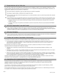 Formulario RDT101 Hoja De Informacion De La Prueba De Carretera Para Clases D Y M - Massachusetts (Spanish), Page 2