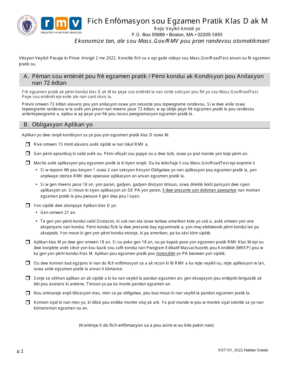 Form RDT101 Fill Out Sign Online And Download Printable PDF