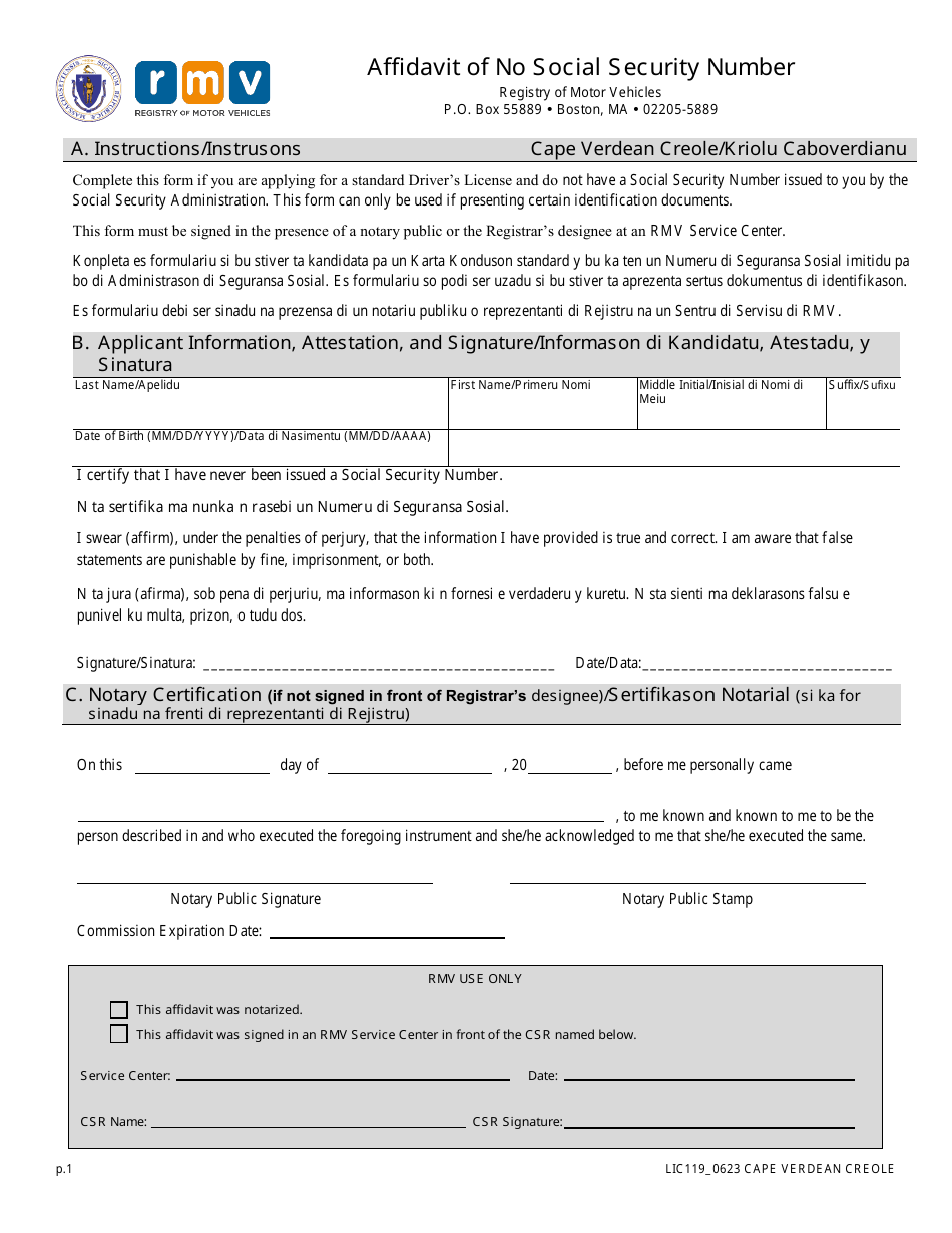 Form LIC119 - Fill Out, Sign Online and Download Printable PDF ...