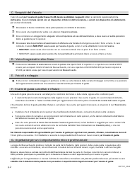 Form RDT101 Class D and M Road Test Information Sheet - Massachusetts (Italian), Page 2