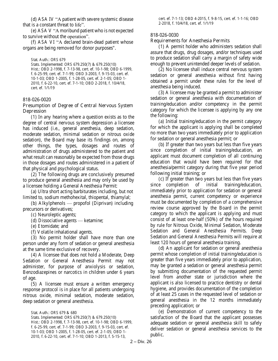 Nitrous Oxide Permit Application - Oregon, Page 8