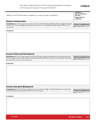 Form D New Mexico Principal Summative Evaluation - New Mexico, Page 2