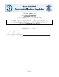 Insured Deposit Taking Financial Institution Call Report - Rhode Island, Page 8