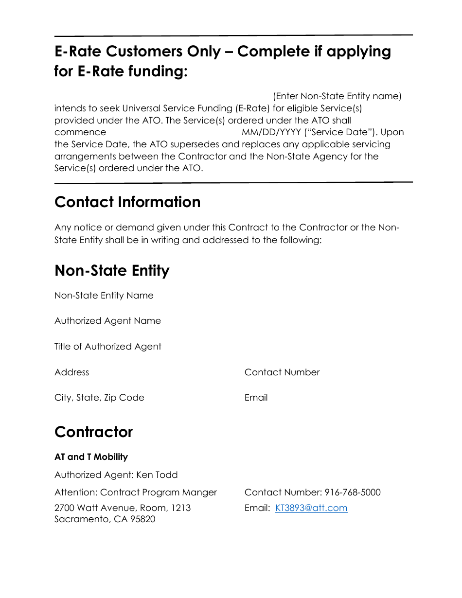 Authorization to Order (Ato) Cellular - Category 19.1 - att - California, Page 3