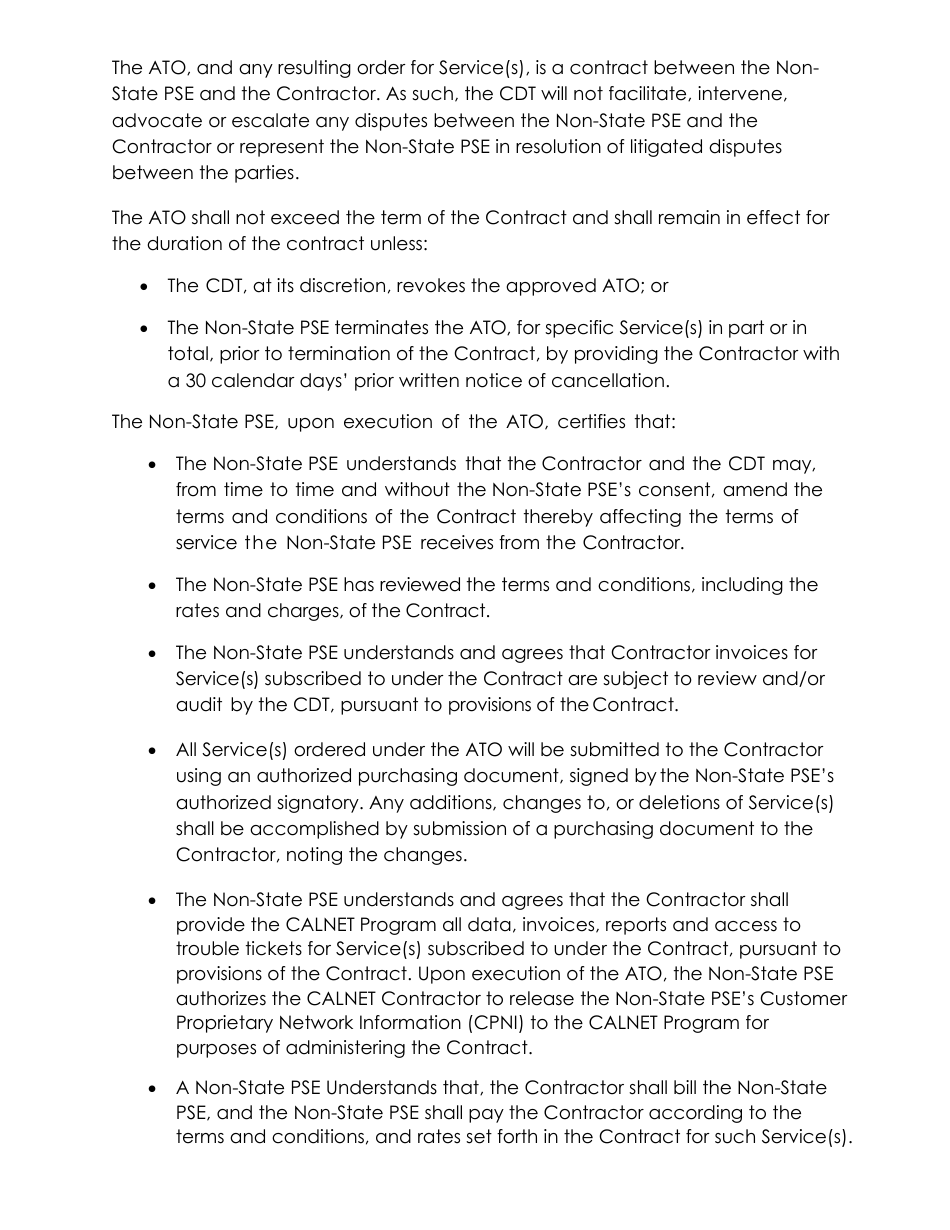 Authorization to Order (Ato) Cellular - Category 19.2 - T-Mobile - California, Page 2