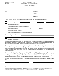 Form W-944 Notice of Action - Connecticut (English/Spanish)