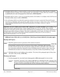 Temporary Order of Protection From Abuse - Kansas, Page 3