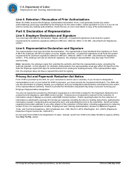 ETA Form 9198 Employer Representative Declaration - Work Opportunity Tax Credit (Wotc), Page 5