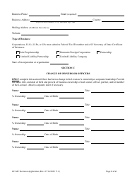 Form DOC.180 General and Mechanical Contractor Revision Application - South Carolina, Page 3