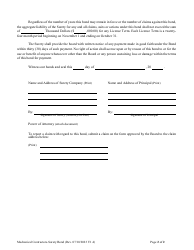 Surety Bond Form for Mechanical Contractors - South Carolina, Page 3