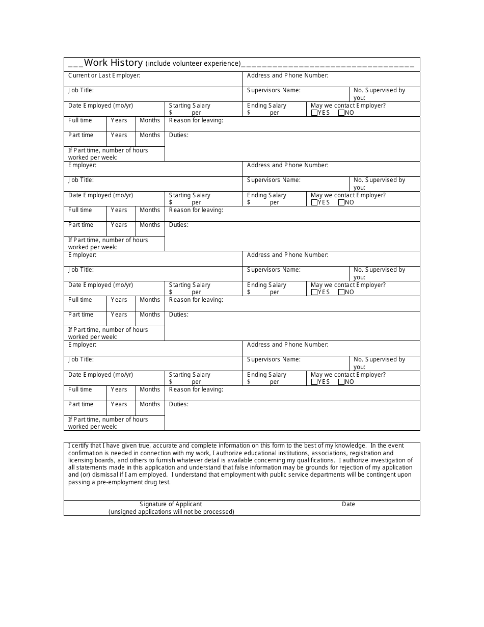 Stanly County, North Carolina Application for Employment - Fill Out ...