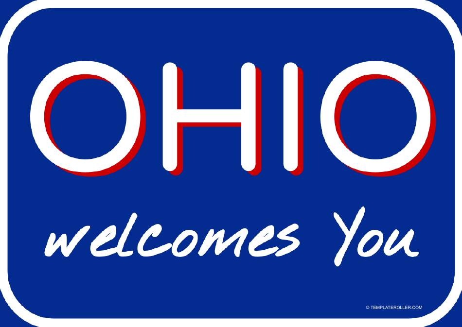 Ohio Sign Template