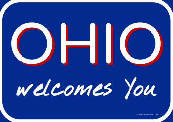 Document preview: Welcome to Ohio Sign Template