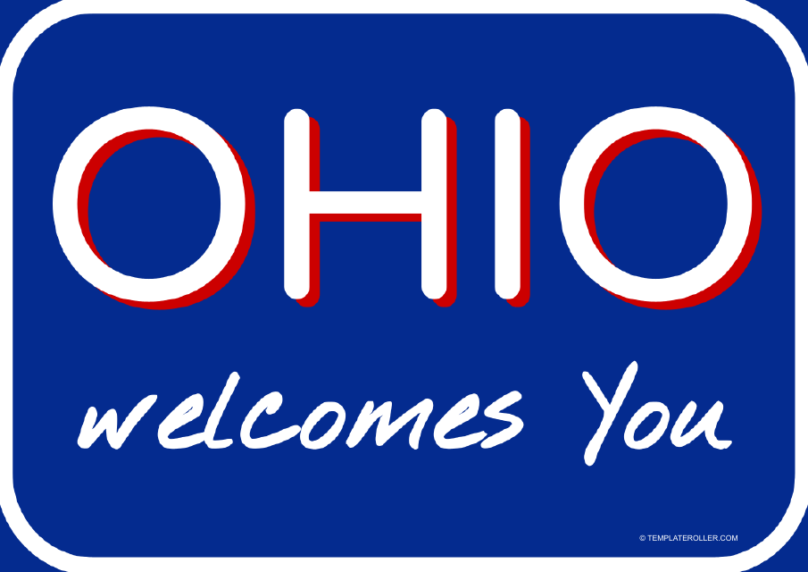 Welcome to Ohio Sign Template