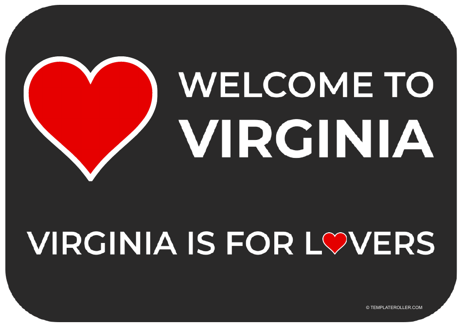 Virginia Sign Template - Professional and Customizable Sign Templates