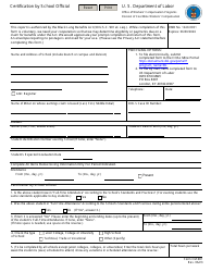Form CM-981 Certification by School Official