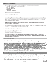Form CA-278 Claim for Reimbursement of Benefit Payments and Claims Expense Under the War Hazards Compensation Act, Page 2