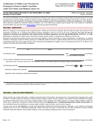 Document preview: Form WH-380-E Fmla Certification of Health Care Provider for Employee's Serious Health Condition