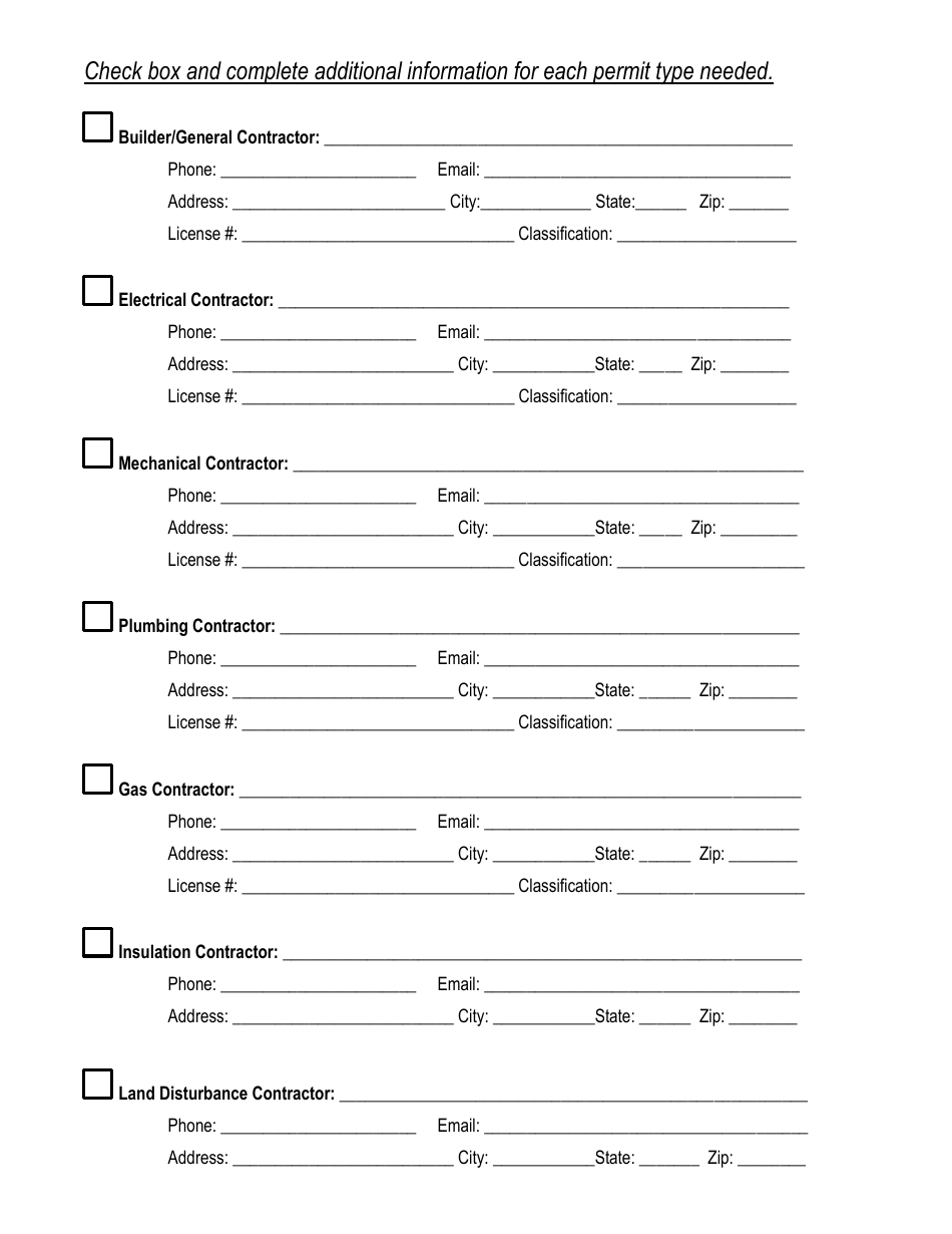 Building Permit Application - Town of Atlantic Beach, North Carolina, Page 2
