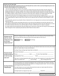 Form CC-4 Complaint Involving Employment Discrimination by a Federal Contractor or Subcontractor (Hmong), Page 2