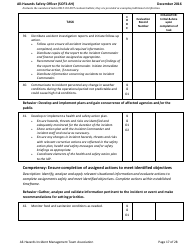 Form SOF3-AH Task Book for the Position of Type 3 All-hazards - Safety Officer - Washington, Page 17