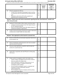 Form SOF3-AH Task Book for the Position of Type 3 All-hazards - Safety Officer - Washington, Page 19