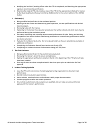 Form SOF3-AH Task Book for the Position of Type 3 All-hazards - Safety Officer - Washington, Page 8