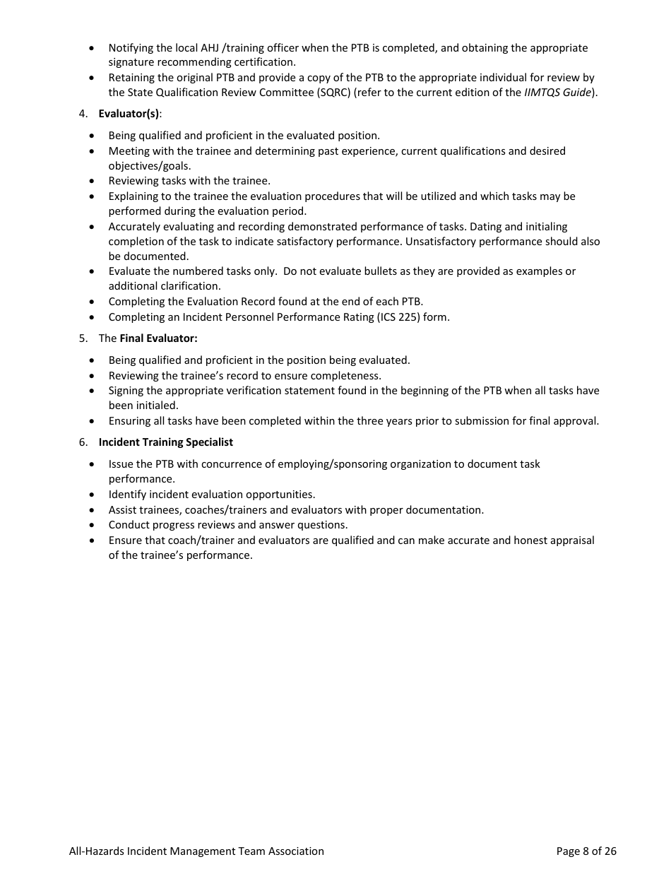 Washington Task Book for the Position of Type 3 All-hazards Logistics ...