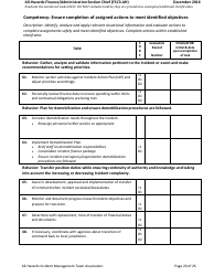 Task Book for the Position of Type 3 All-hazards Finance/Administration Section Chief (Fsc3-ah) - Washington, Page 20