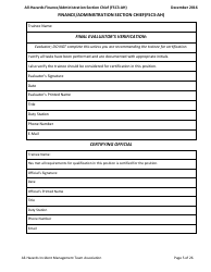 Task Book for the Position of Type 3 All-hazards Finance/Administration Section Chief (Fsc3-ah) - Washington, Page 5