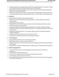 Task Book for the Position of Type 3 All-hazards Finance/Administration Section Chief (Fsc3-ah) - Washington, Page 8